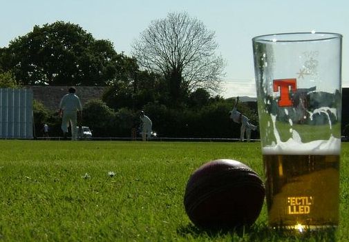 Cricket and a beer