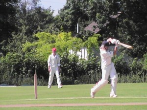 Chris Bellwood on his way to a century at Nunholm