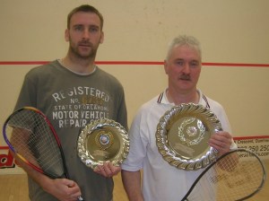 Runner-up John Thin and winner Colin Davies