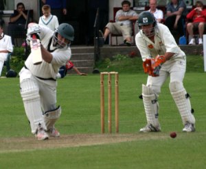 Byo's cover drive in action, coutesy of CricketEurope