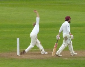 Young prospect Alexander bowled with pace at the weekend