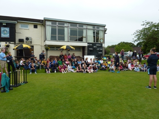 Pupils enjoyed a Primary Cricket Festival at Dumfries Cricket Club