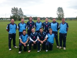 Dumfries team that won the Borders T20 Final against Kelso.